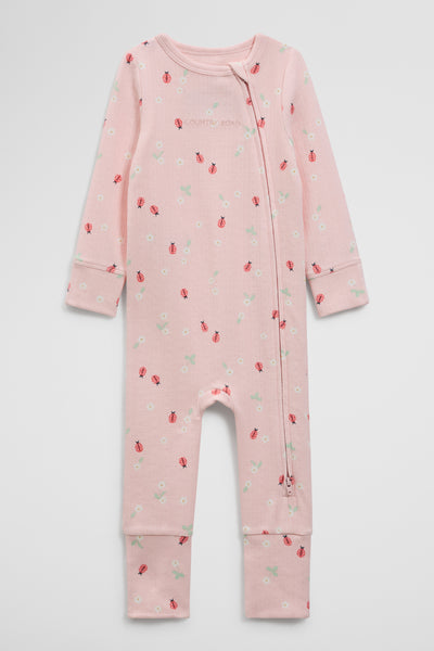 Organically Grown Cotton Blend Pointelle Jumpsuit