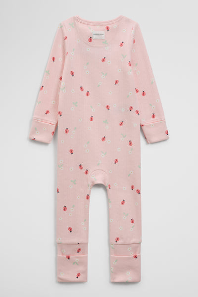 Organically Grown Cotton Blend Pointelle Jumpsuit