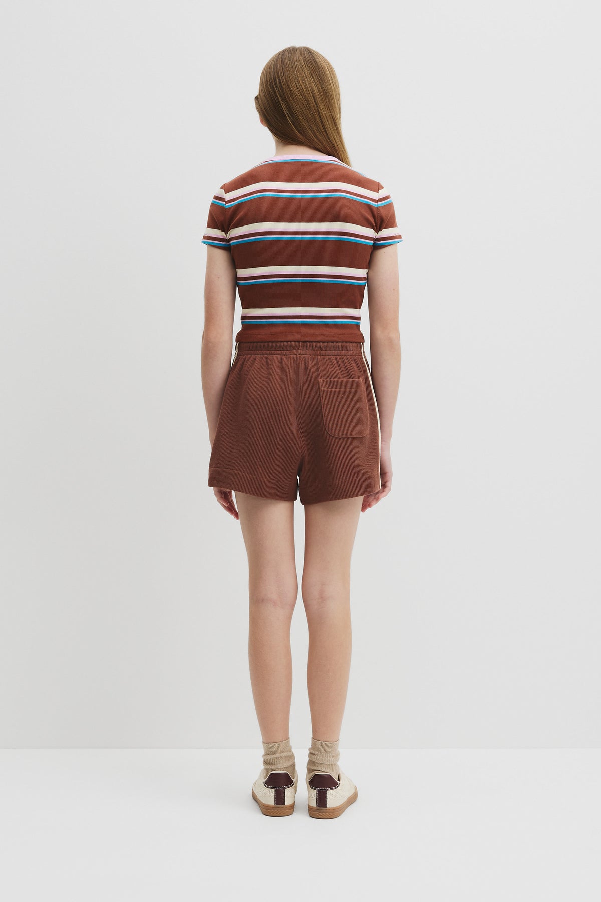 Teen Australian Cotton Blend Short Sleeve Rib T-Shirt