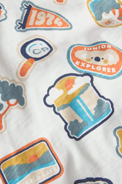 Organically Grown Cotton Adventure Stamp Tee
