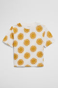Organically Grown Cotton Short Sleeve Relaxed Sun Print T-Shirt