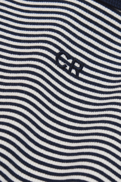 Australian Cotton Short Sleeve Stripe Rib T-Shirt
