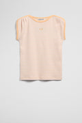 Australian Cotton Short Sleeve Stripe Rib T-Shirt