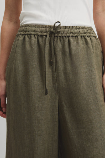 Pull-On Linen Pant