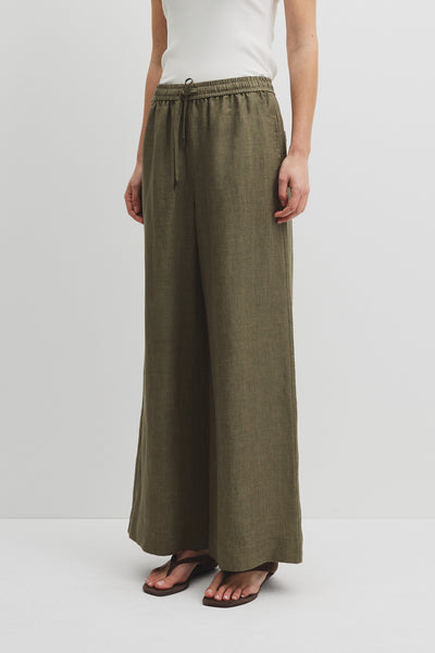 Pull-On Linen Pant