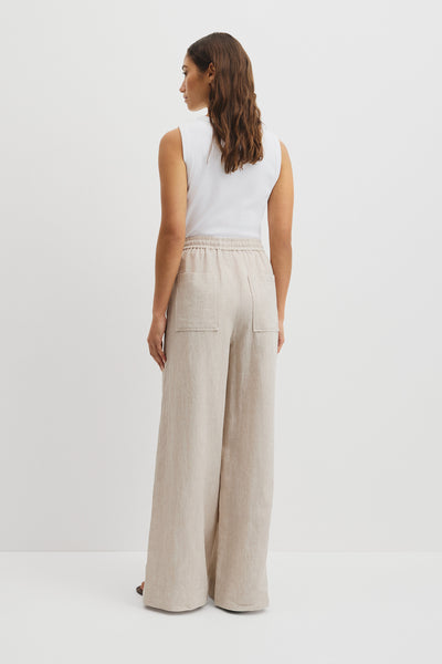 Pull-On Linen Pant