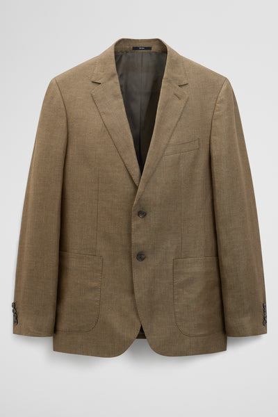 Regular Fit Linen Jacket