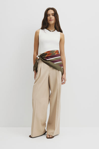 Silk Multi Stripe Scarf