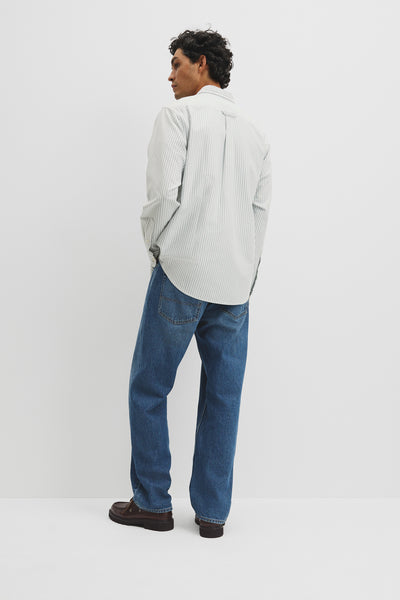 Regular Fit Australian Good Earth Cotton Oxford Stripe Shirt