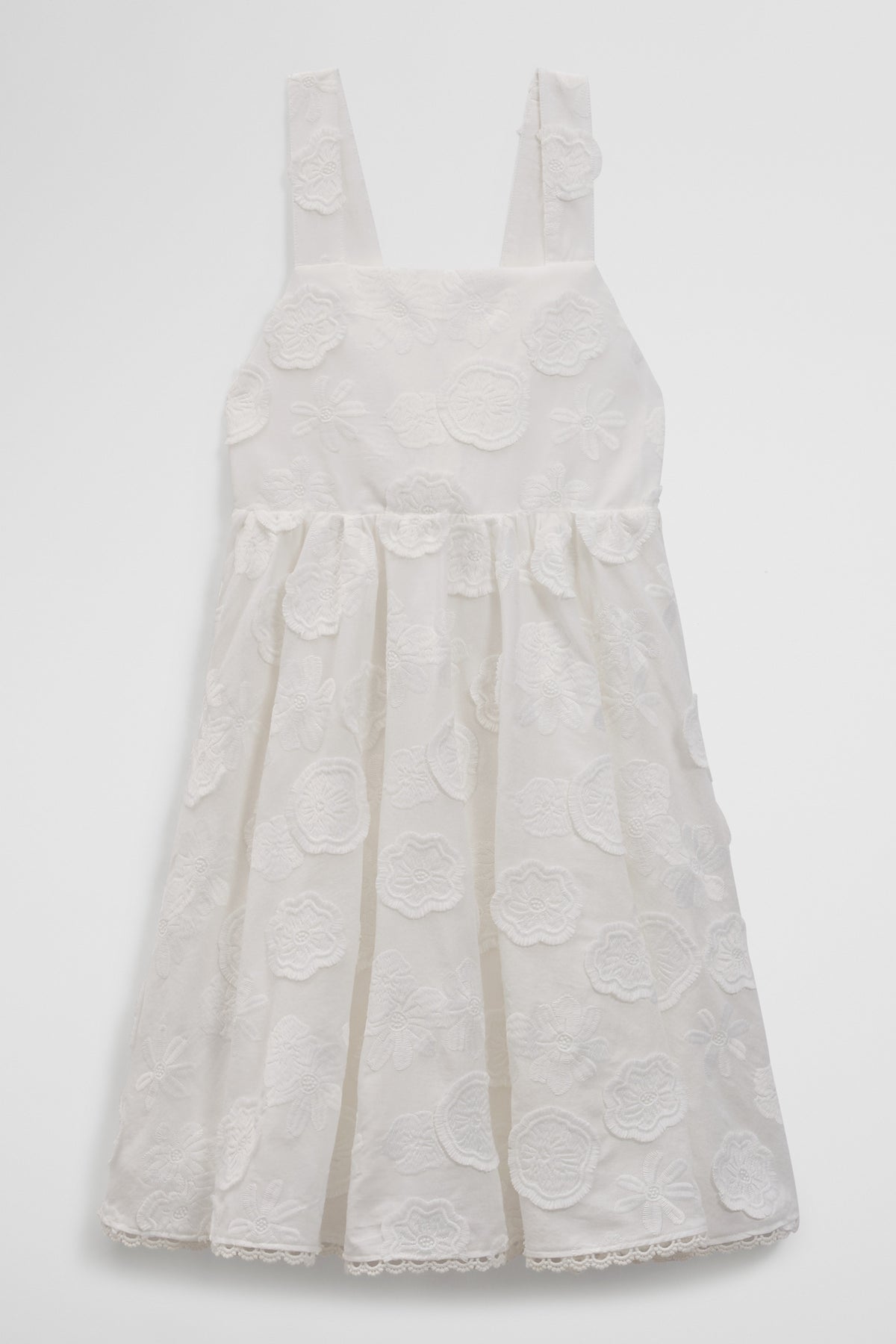 Sleeveless Broderie Dress