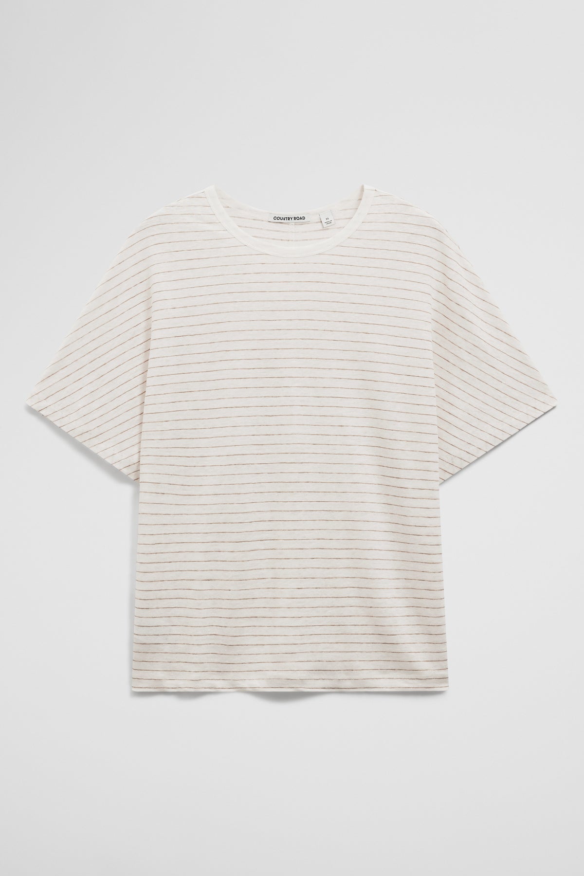 Stripe Linen Dolman T-Shirt