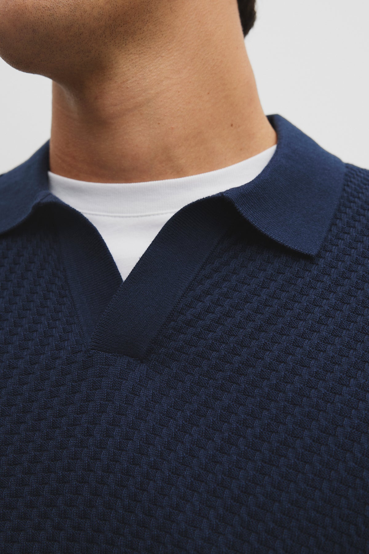 Australian Cotton Basket Knit Polo