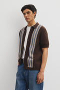 Australian Cotton Textured Panel Knit Shirt