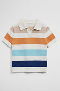 Stripe Knit Polo