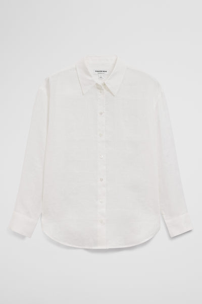 Relaxed Long Sleeve Linen Shirt