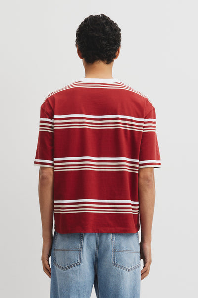 Short Sleeve Boxy Stripe T-Shirt