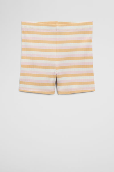 Organically Grown Cotton Blend Rib Bike Short