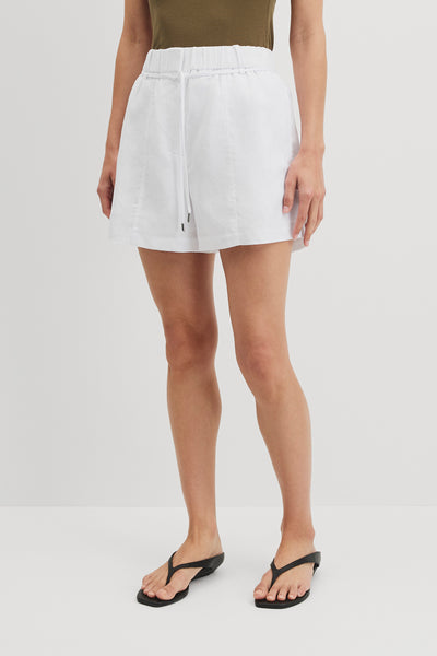 Pull On Linen Short