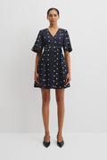 Print Panelled Mini Dress
