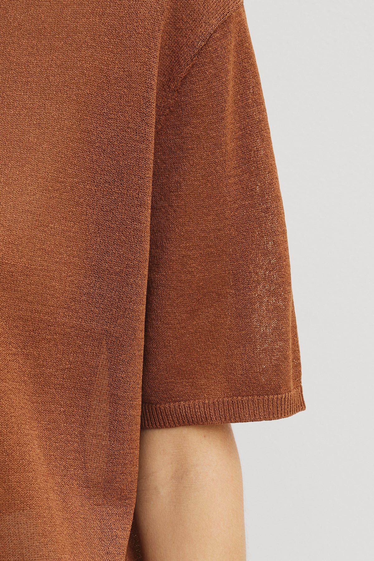 Fine Mesh Knit T-Shirt