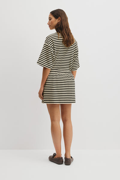 Australian Cotton Blend Stripe Jersey Skirt