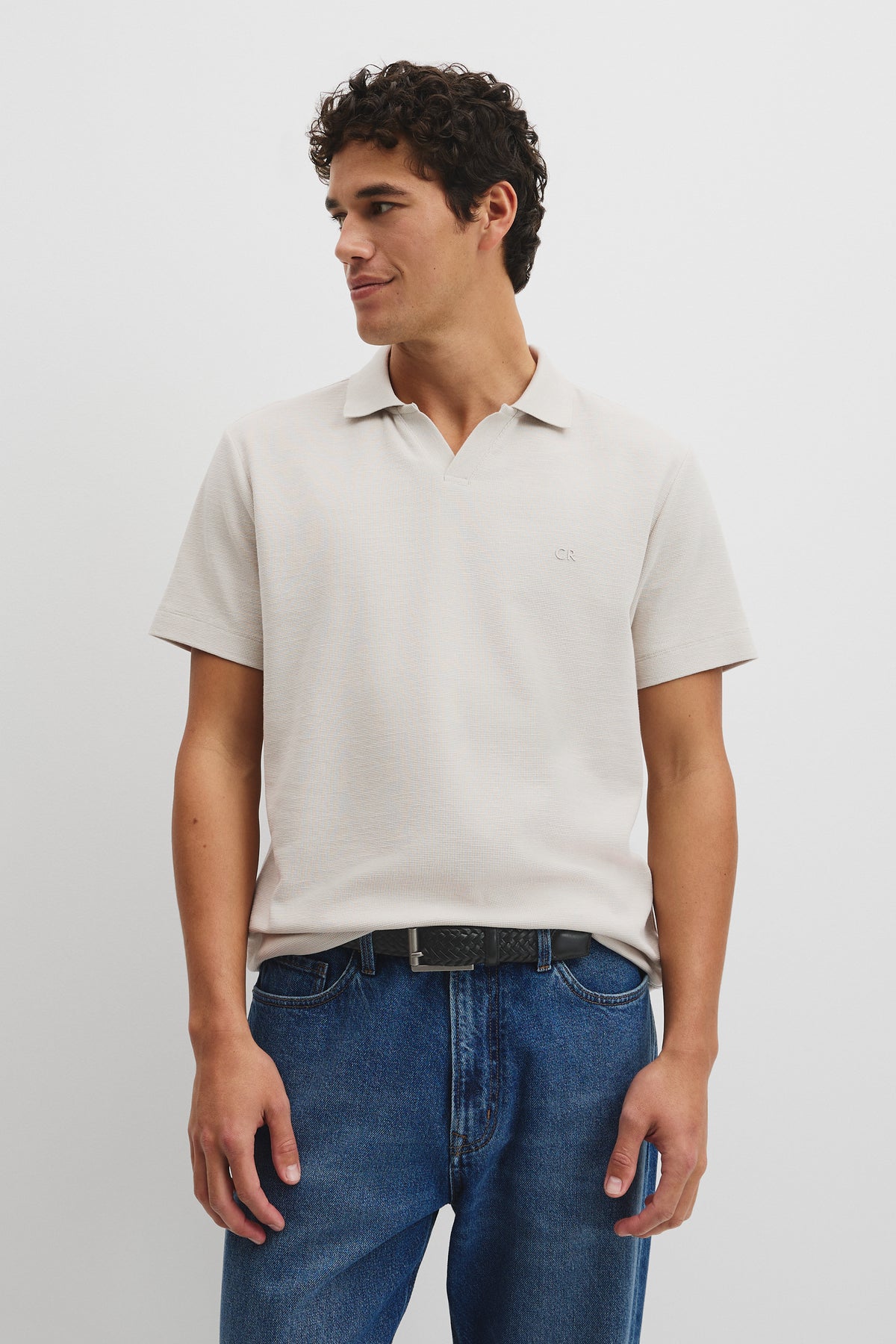 Short Sleeve Waffle Trophy Polo
