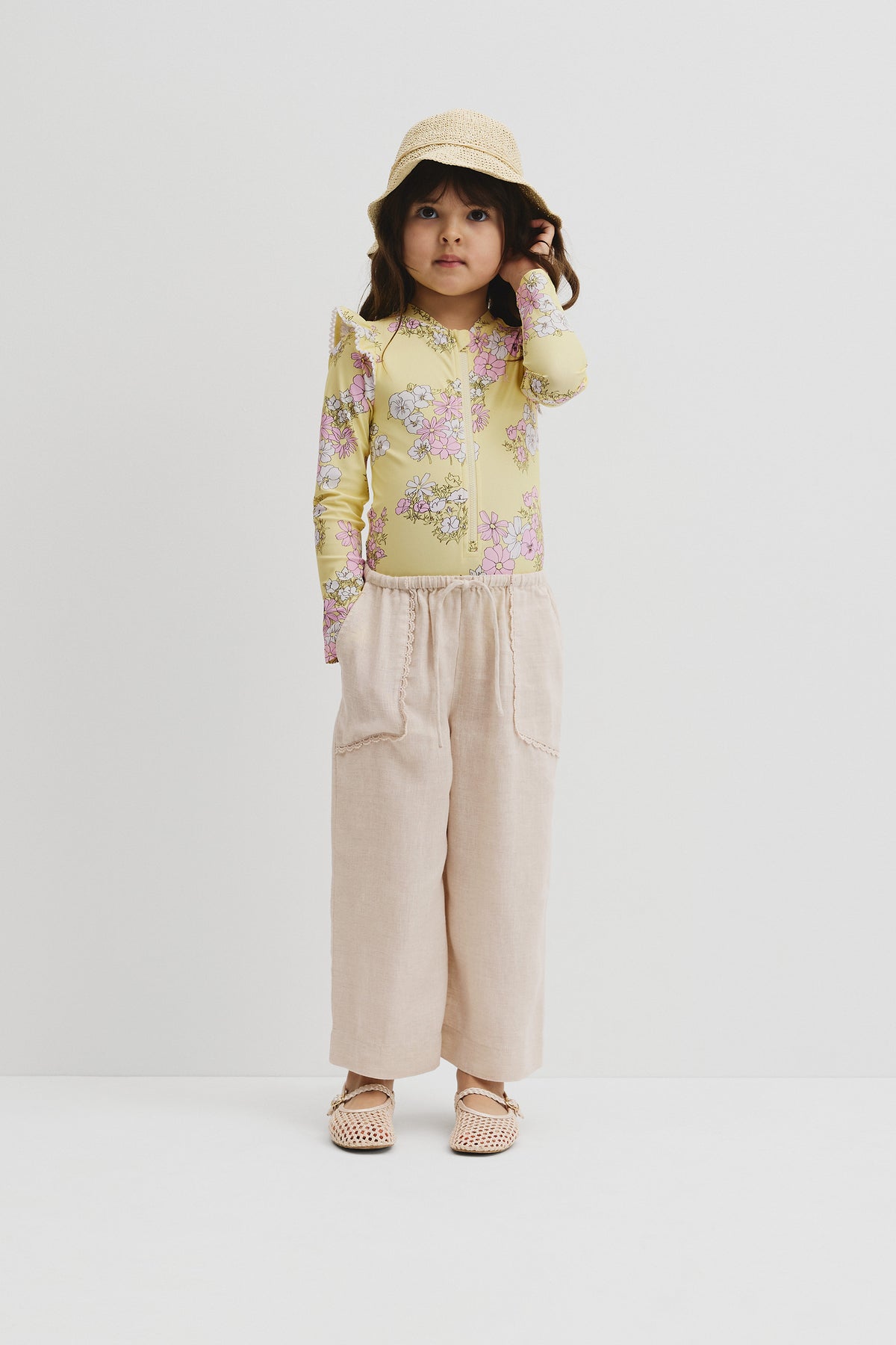 Linen Wide Leg Pant