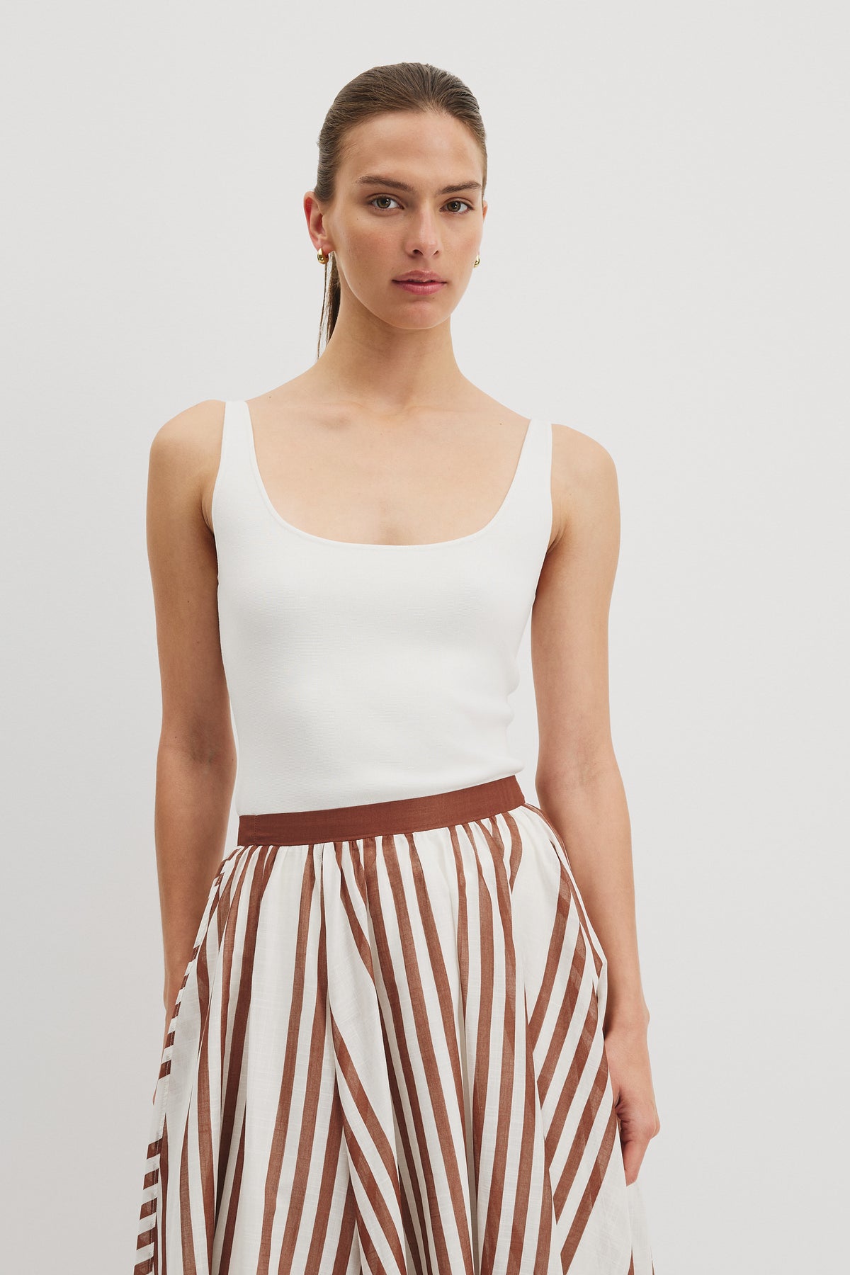 Scoop Neck Knit Tank