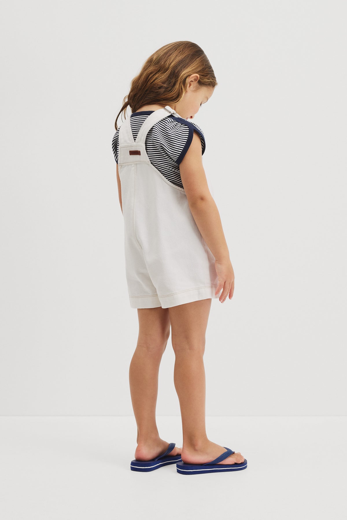 Embroidered Denim Overall