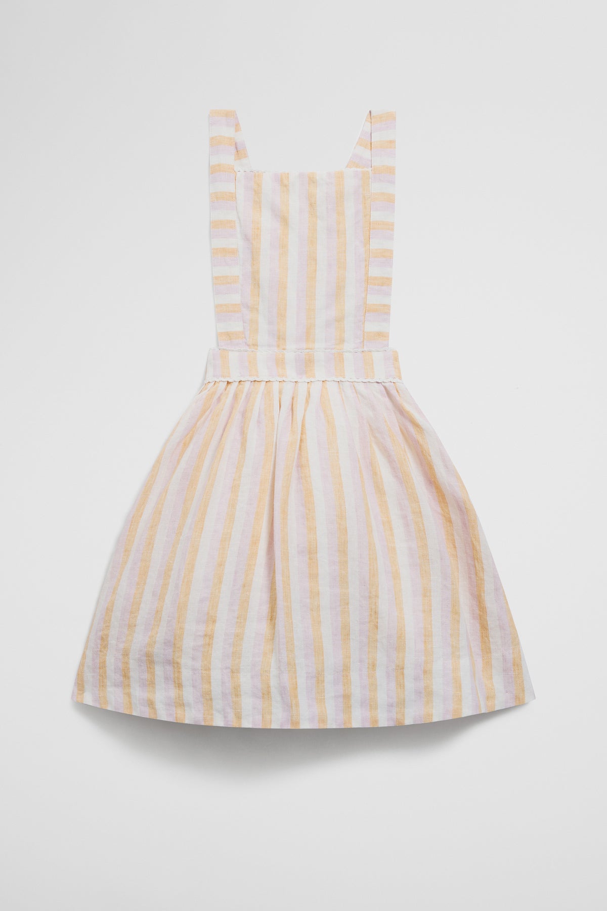 Sleeveless Linen Pinafore Dress