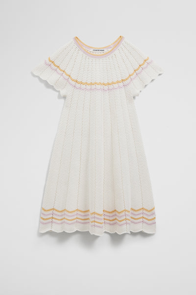 Short Sleeve Crochet T-Shirt Dress