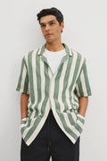 Relaxed Basket Weave Strap Shirt