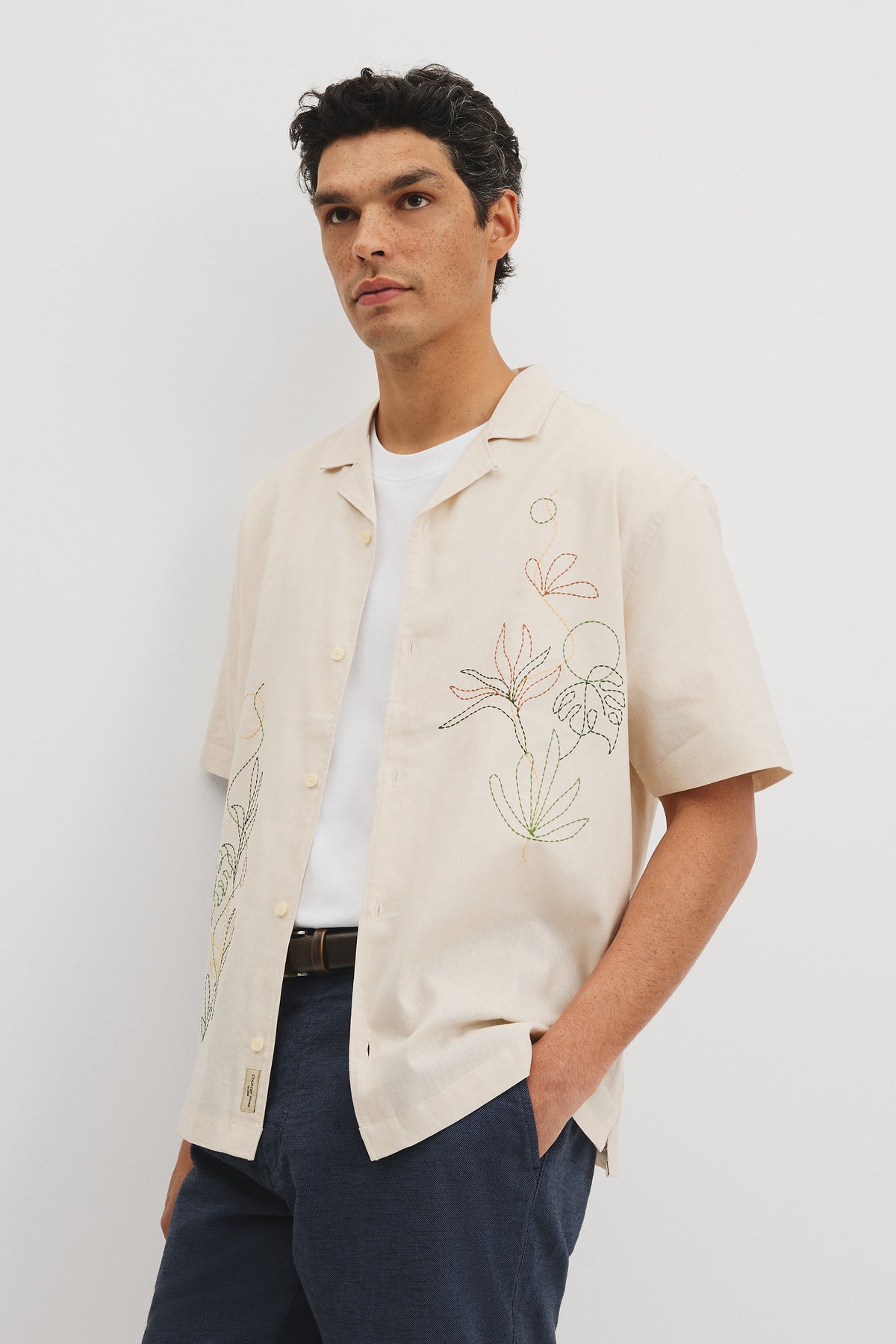 Relaxed Rnfrst Embroidered Shirt