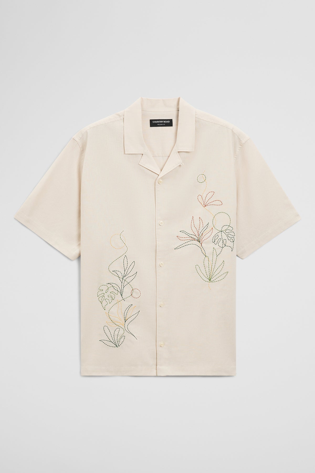 Relaxed Fit Rainforest Embroidered Shirt