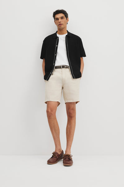 Short Sleeve Tipped Txt Shirt