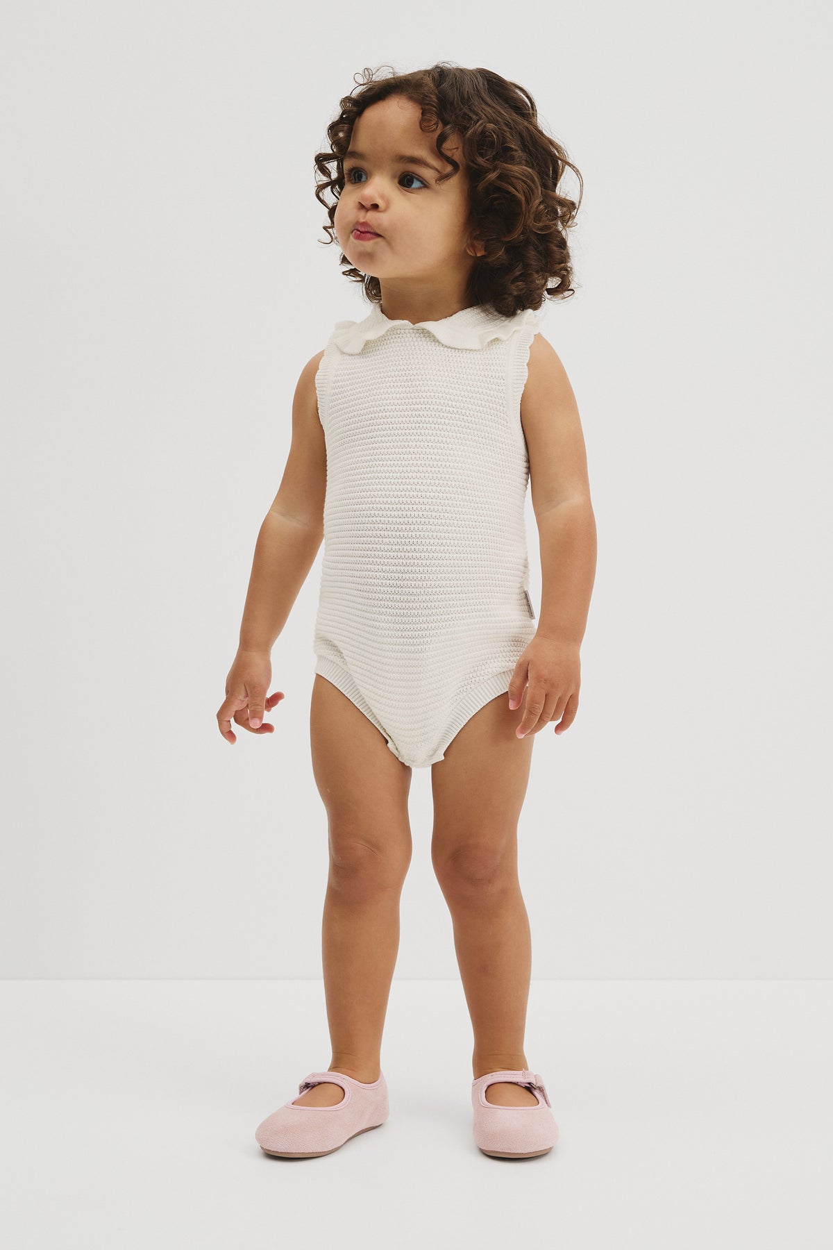 Australian Cotton Sleeveless Crochet Romper