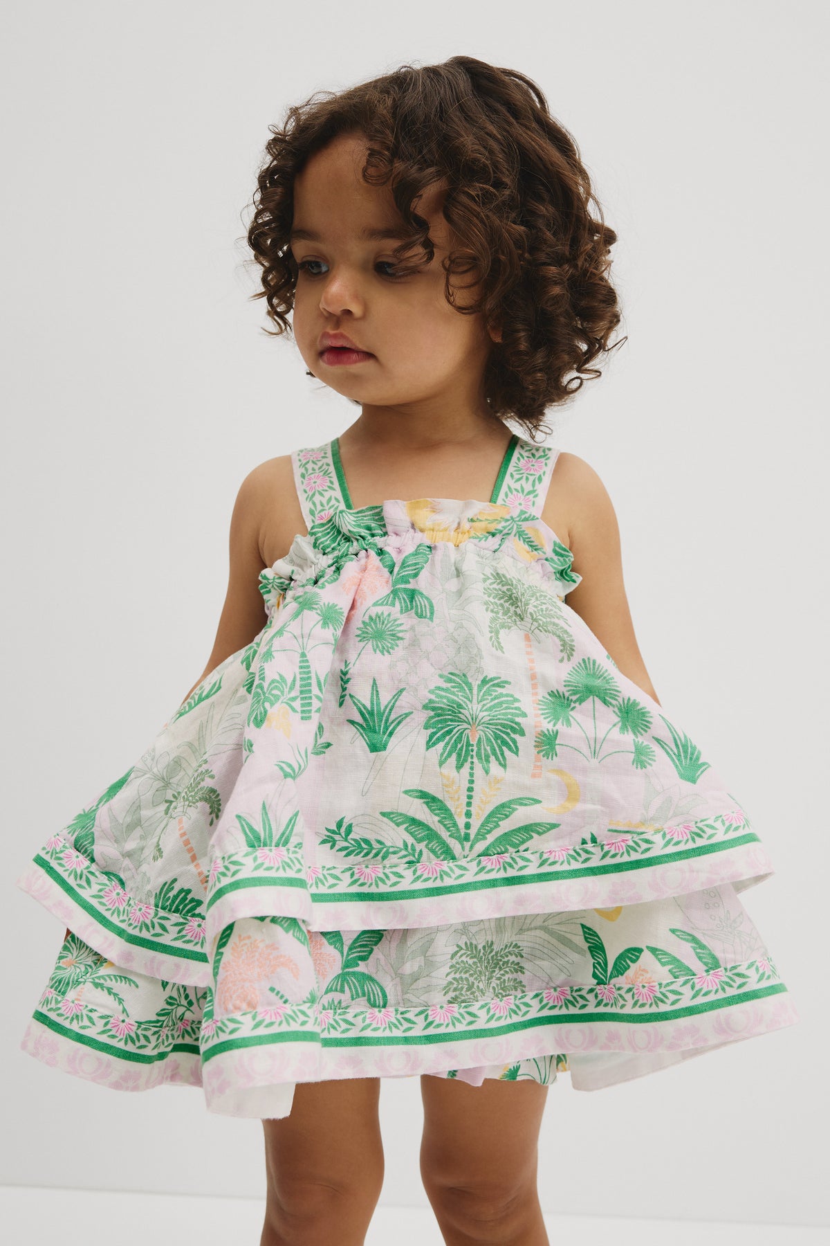 Sleeveless Tier Dress Set