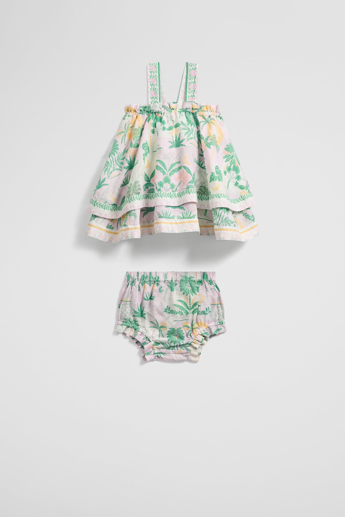 Sleeveless Tier Dress Set