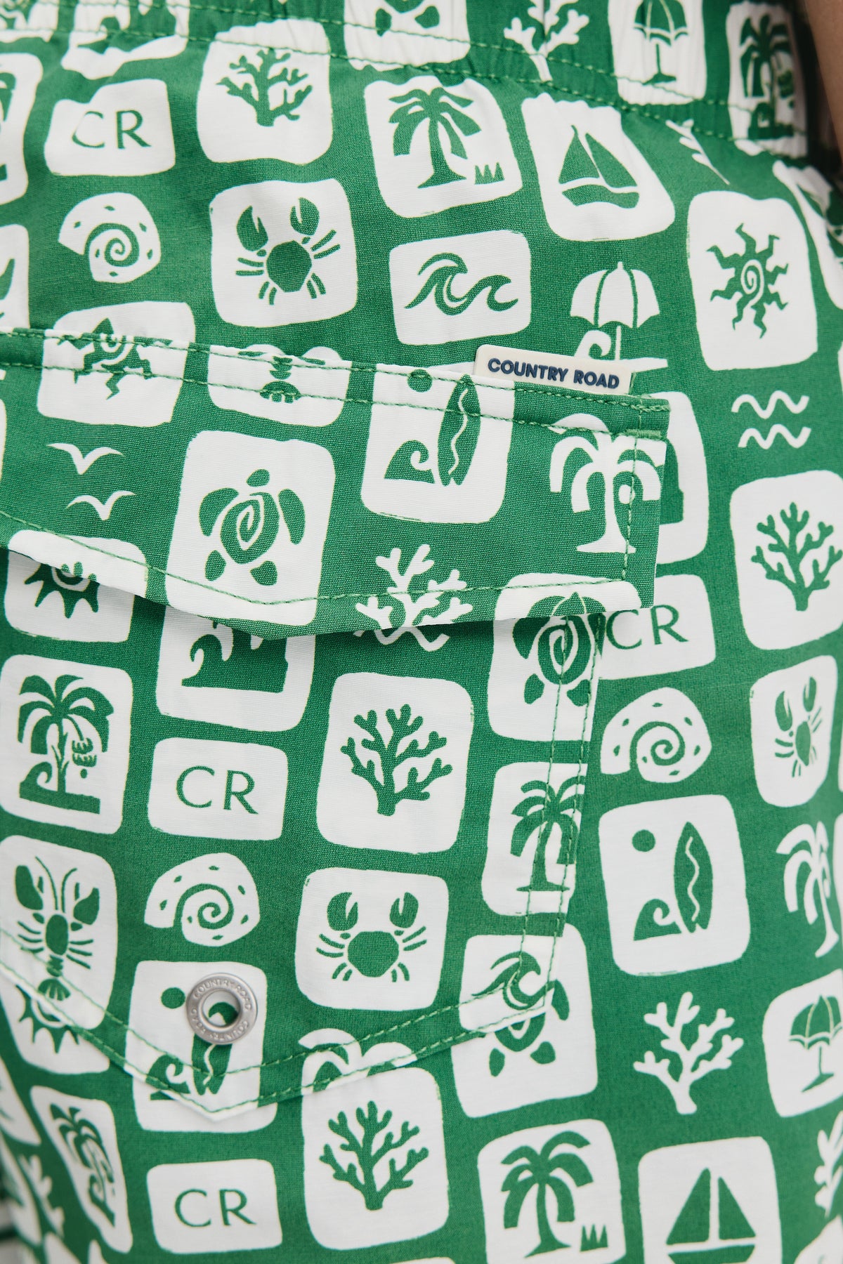 Tropical Print Swim Short