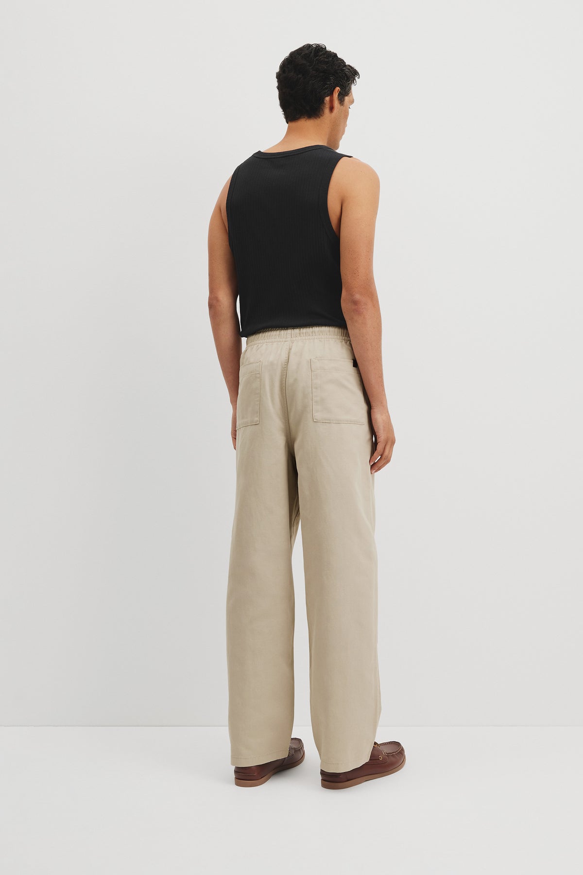 Wide Leg Cotton Linen Blend Pant