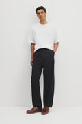 Wide Cot Lin Blend Pant
