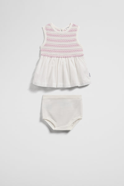 Australian Cotton Sleeveless Crochet Set