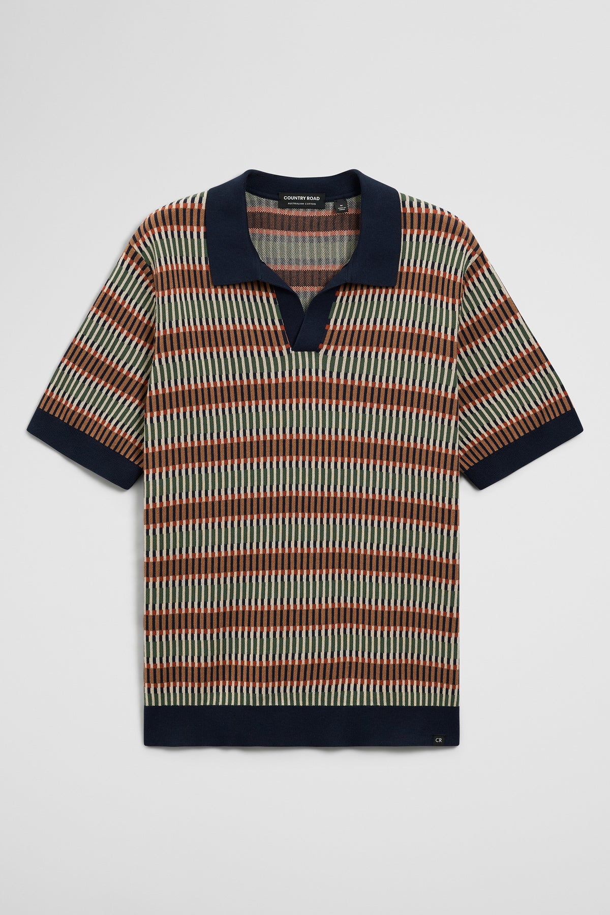 Australian Cotton Jacquard Knit Polo