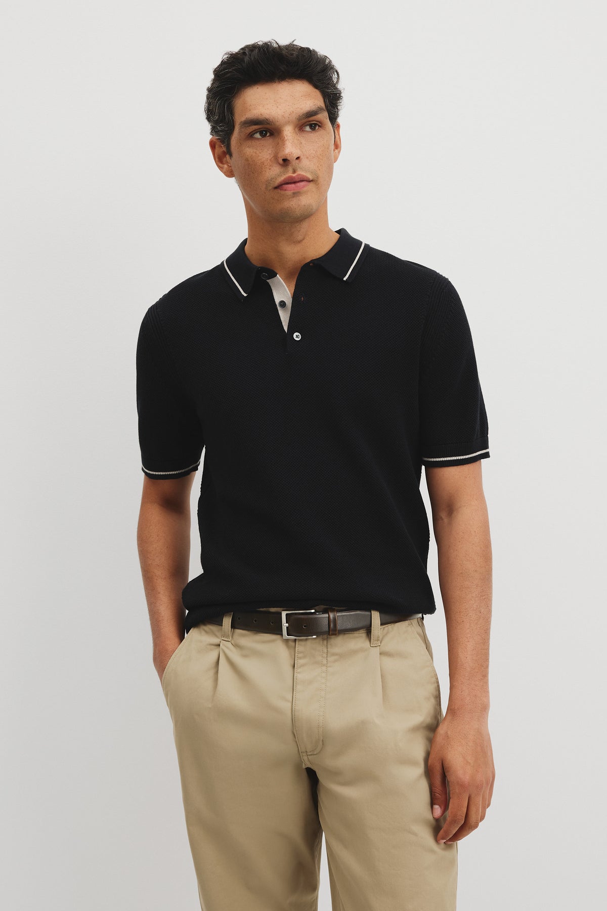 Ac Tpd Txt Knit Polo