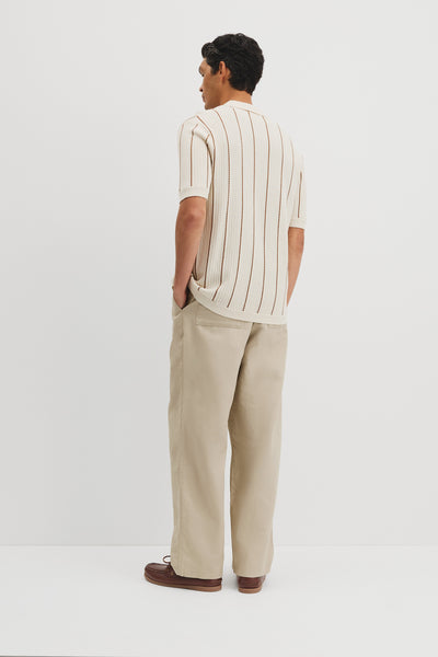 Australian Cotton Stripe Knit Shirt