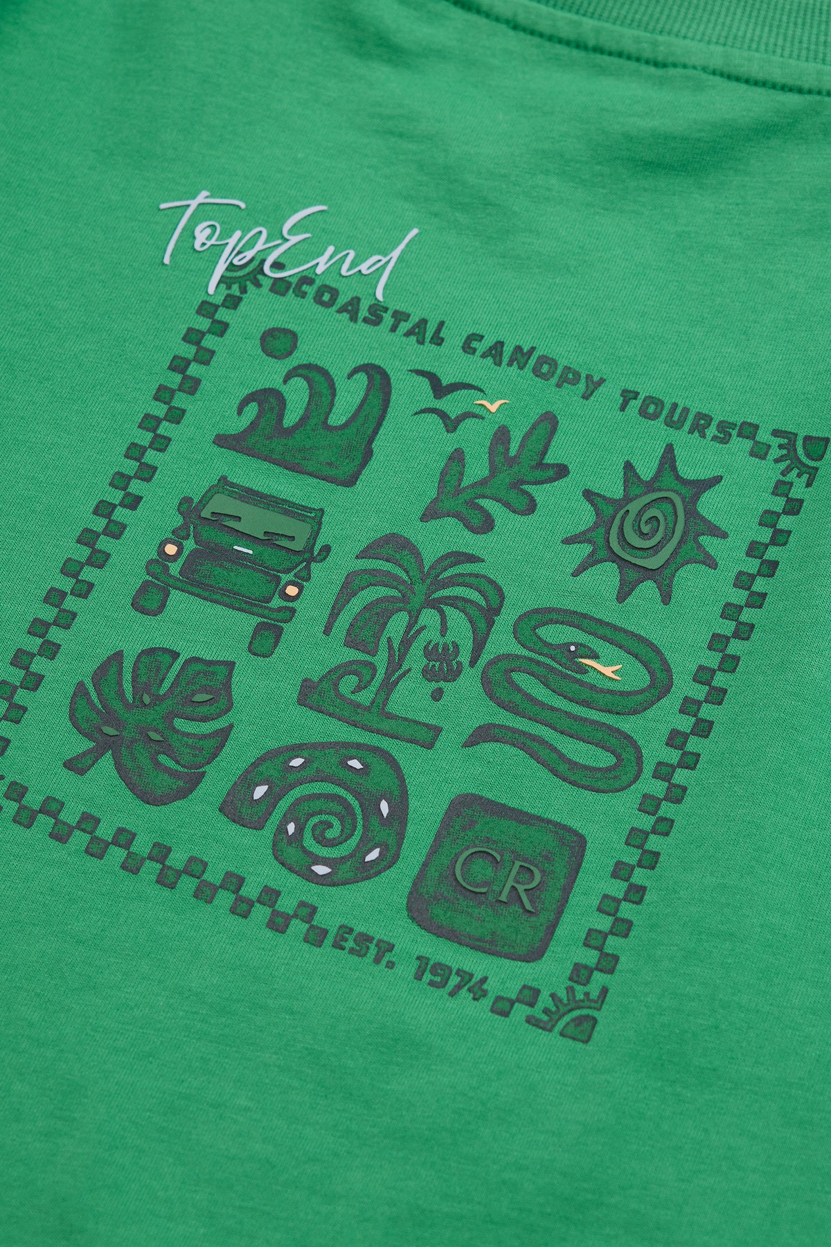 Relaxed Short Sleeve Jungle Print T-Shirt
