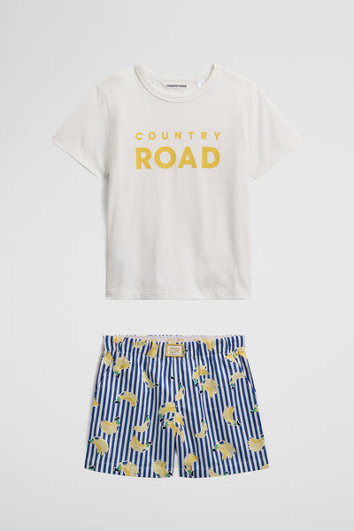 Short Sleeve Logo Pyjama Set