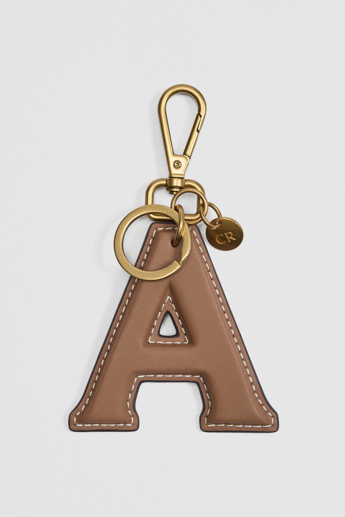 Leather Initial Keyring