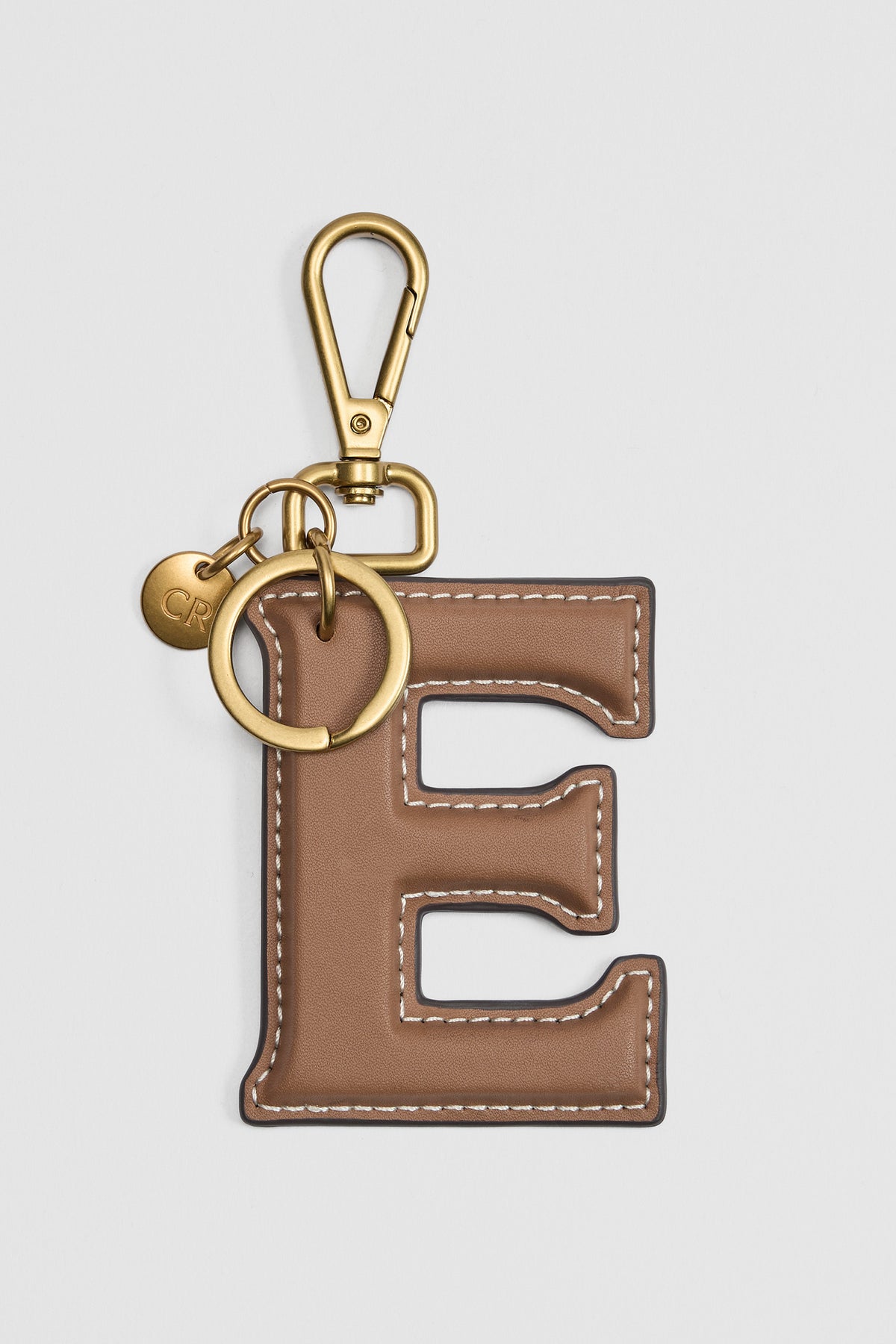 Leather Initial Keyring
