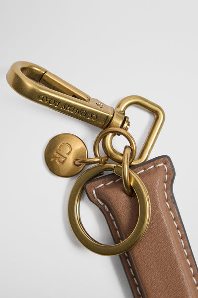 Leather Initial Keyring